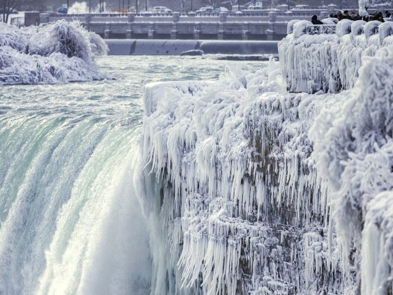 A Niagara-vízesés téli arca