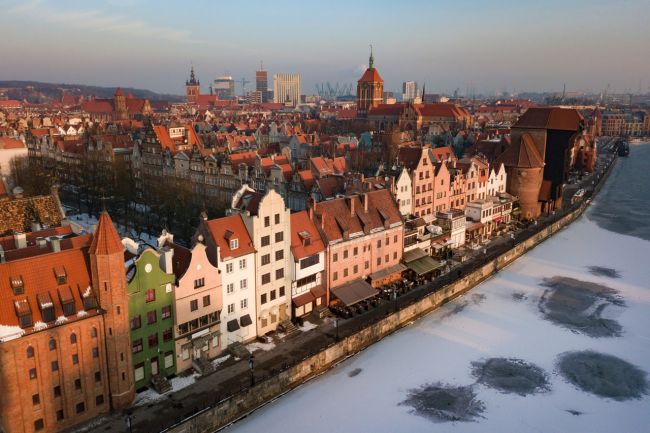 Az óváros egy téli reggelen